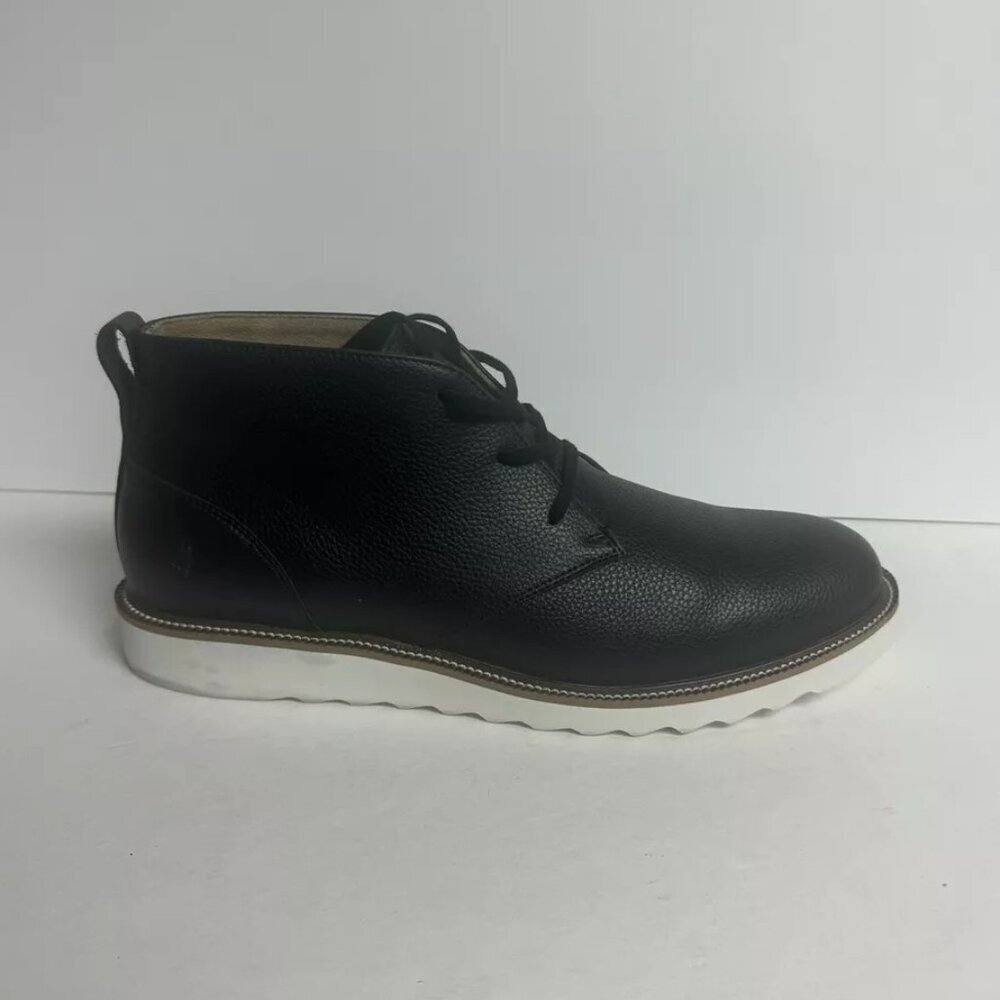Hush Puppies Mens Parker Chukka Boot Black Size 12 M